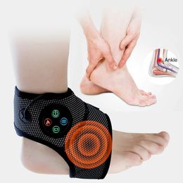 Masseur de pieds masseur de pied de cheville intelligent compression d'air compression de vibration soutien de la cheville coussin chauffant pour le traitement de relaxation de soulagement de la douleur 231020