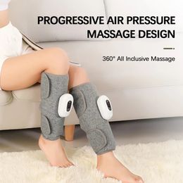 Masseur de pieds Massage intelligent des jambes 3 Modes Vibration Compression d'air pression de compression électrique sans fil 231202