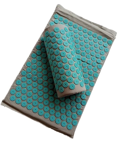 Masseur de pieds Spike Acupuncture Massage Yoga MatPillow Massager appro.67 * 42cmCoussin d'acupression Soulager le dos Douleur corporelle Tapis 230203