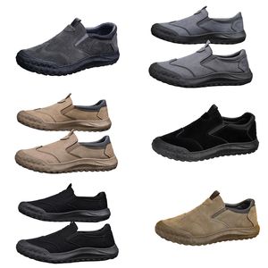 Pie New Men's Spring One Style, zapatos de protección de trabajo transpirable y cómodo, tendencia de los hombres, suelas suaves, deportes y ocio buenos zapatos A11 92