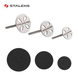 Voetraspen 152025 mm STALEKS roestvrijstalen schuurpapierschijf 332 "ronde metalen schijf nagelboren accessoires vijl gepolijst gereedschap 231007