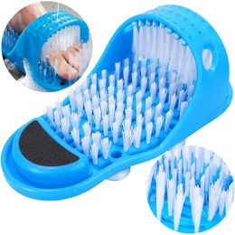 Voetraspen 1 st Exfoliërende Voetmassager Slipper Magic Feet Cleaner Eenvoudige Voet Scrubber Voeten Douche Spa Verwijderen Reinigingsborstel 231007