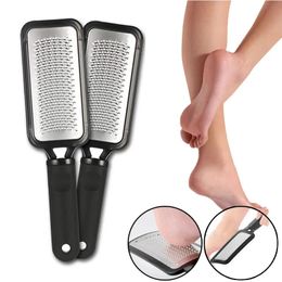 Voetraspen HEALLOR Hiel Exfoliërende Scrub Borstel Eelt Bestand Pedicure Tool Cuticle Remover Roestvrij staal Dode Huid Scrubber 231007