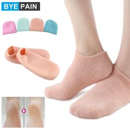 Tratamiento de pies 1 par Cuidado de pies Spa Hidratante Gel Calcetines Exfoliante Seco Agrietado Piel suave Calcetín Pedicura Talón duro Protector de piel Reparación 230602