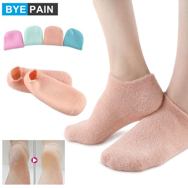 Tratamiento de pies 1 par Cuidado de pies Spa Hidratante Gel Calcetines Exfoliante Seco Agrietado Piel suave Calcetín Pedicura Talón duro Protector de piel Reparación 230602