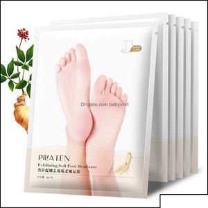 Foot Treatment 1 paire Pilaten exfoliant traitement pied masque chaussettes pour pédicure bébé Peel pieds masques soins de la peau cosmétiques Peeling Drop Dhvzi