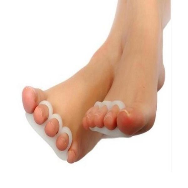 Tratamiento de pies 1 par Sile Gel Martillo Separador de dedos Corrección Enderezadora Anillos metatarsianos ortopédicos Cuidado de los pies Zapatos Cojín Almohadillas8 DHV0W