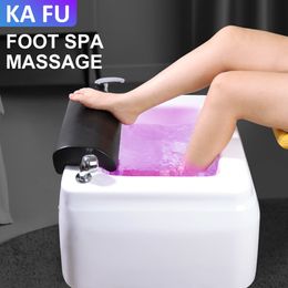 Bassin de bain de traitement des pieds pour salon de beauté, massage acrylique, lumières de surf, thérapie par l'eau, bol de pédicure, machine de pédicure 230920