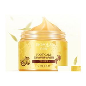 Traitement des pieds Dhs Bioaqua 24K Gold Shea Buttermas Cream Peeling Re Al Mask Baby Skin Smooth Care Exfoliant Drop Delivery Health Be Dhcpl