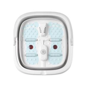 Tratamiento de pies Masajeador de spa para pies Lavabo Shiatsu Remojo de pies Amasamiento de tobillos Calentamiento rápido Máquina de masaje para baño de pies Temperatura constante plegable 231006