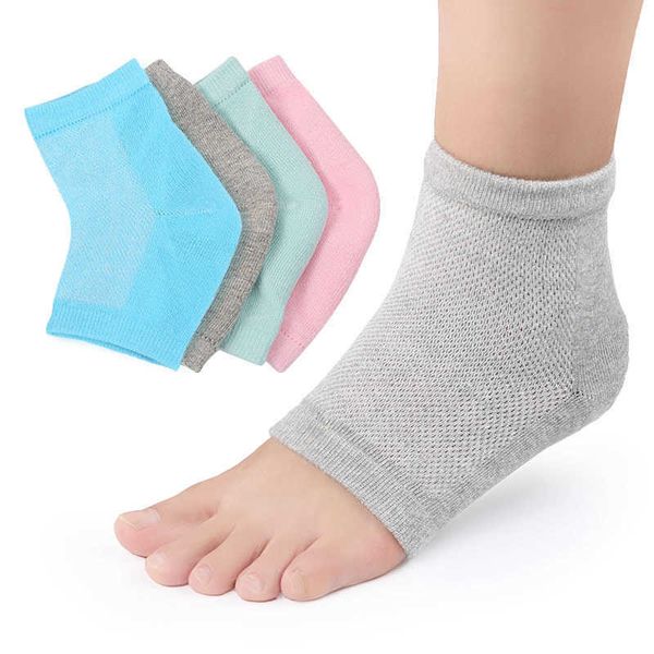 Gel para tratamiento de pies, Calcetines antisecos, calcetines de protección contra grietas en el talón, calcetines para hombres y mujeres, calcetines deportivos exfoliantes antidesgaste, Antisecos