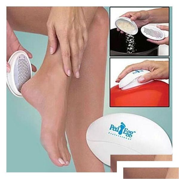 Tratamiento de pies Más nuevo Salud Belleza Uso en el hogar Mas Cuidado Oval Forma de huevo Pedicura Archivo PE Callo Cutícula Gota Entrega DH0TL DHBLX