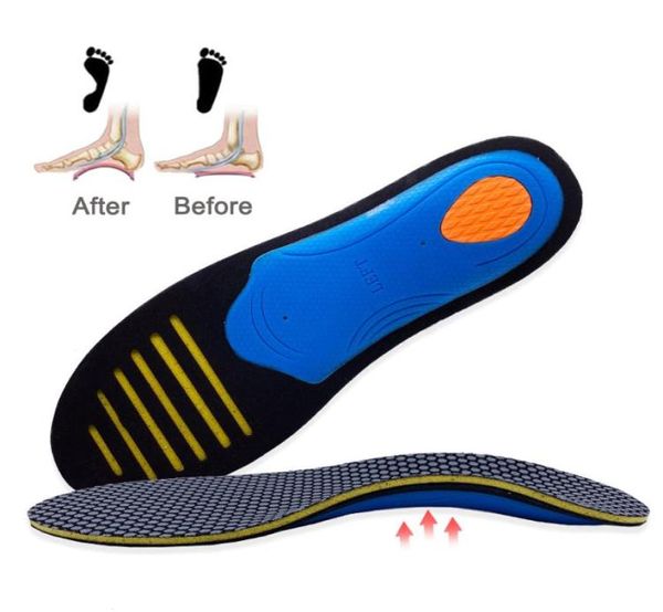 Traitement des pieds Chaussures orthopédiques Semelles intérieures Support de pieds plats Unisexe EVA Ortic Arch Supports Sport Shoe Pad Insert Coussin fre6070329