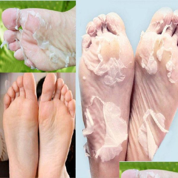 Traitement des pieds Rosotena Traitement exfoliant Masque pour les pieds Chaussettes pour pédicure Bébé Peel Masques pour les pieds Soins de la peau Cosmétiques Peeling Suso Drop Dhdbm