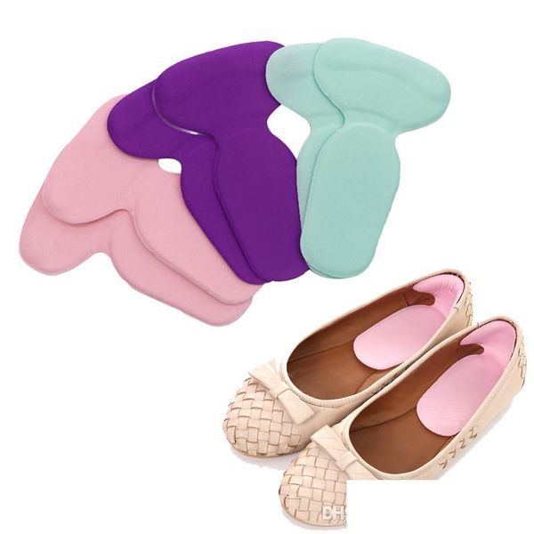 Traitement des pieds Coussinets de talon Tshape Coussin antidérapant Protecteur Doublure Sile Gel Semelle intérieure haute pour outil de soins des pieds Livraison directe Santé Beauté Dhdnn