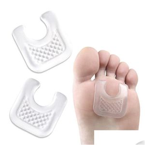 Traitement des pieds Semelles intérieures en gel en forme de coussinets Callus Corn Protector Sticker Anti frottage Coussins réutilisables Pad Shoes Toe Nail Corrector Dr Dhhk3