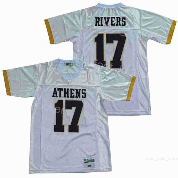 Football 17 Philip Rivers High School Maillots St Michael Catholic University Pull Toutes Coutures Équipe Blanc Film Respirant Pour Les Fans De Sport Collège Retraité Homme