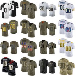 Voetbal 30 Austin Ekeler Jersey 25 Joshua Kelley 28 Jesaja Spiller 10 Justin Herbert 13 Keenan Allen Gerald Everett Derwin James Quentin Johnston Custom Shandian