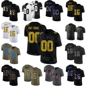 Voetbal 46 Craig Reynolds Jersey 14 Amon-Ra St Brown 11 Kalif Raymond 16 Jared Goff 44 Malcolm Rodriguez 31 Kerby Joseph 85 Tom Kennedy Zylstra Custom Man Xiongshi