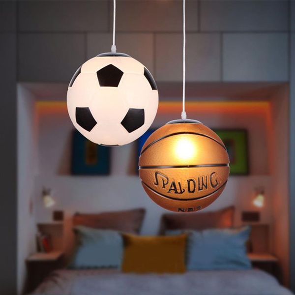Styles de basket-ball de Football suspendus plafonnier luminaire décoratif Restaurant chambre salon cuisine café Shop2841