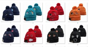 Football Beanies Identity Cuffed Knit Hat Pom Beanie Hat Teams Knits Hats Mix And Match All Caps