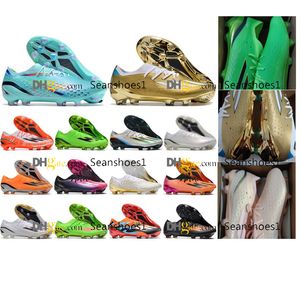 Bolsa de regalo Botas de fútbol X Speedportal.1 FG Copa del Mundo Botas de fútbol de punto para hombre Cuero suave Zapatillas cómodas Zapatos de fútbol de calidad para exteriores Tamaño US6.5-11