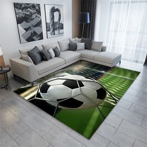 Tapis et tapis de Football pour chambre à coucher, salon, enfants, motif d'impression de Football 3D, grande cuisine, salle de bain, décoration de maison, 220301