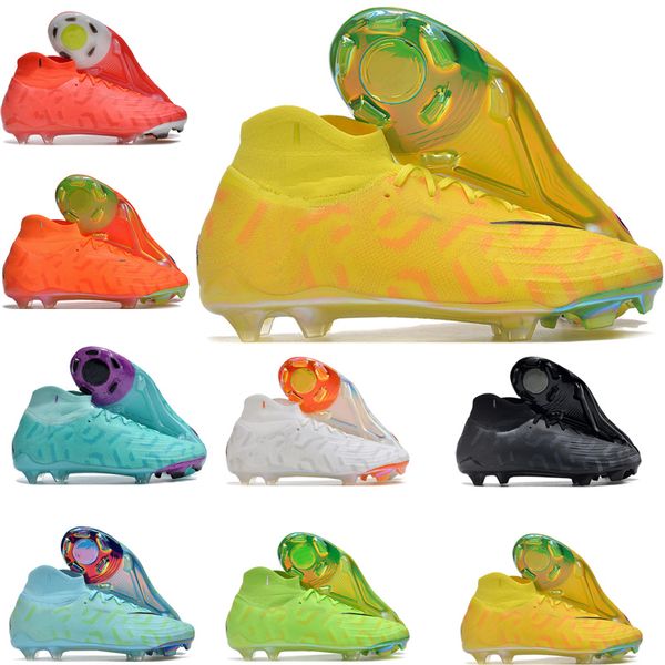 Botas de fútbol para hombre juvenil Phantom Luna Elite NU FG Botas de fútbol Azul Rosa Verde Blanco Láser Azul Sombra Negro Hyper Royal Cleat Zapatos de fútbol