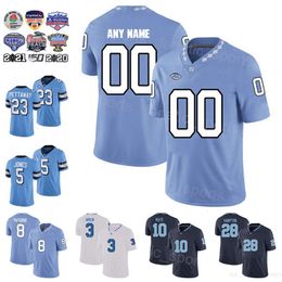 Football College North Carolina Tar Heels 28 Omarion Hampton Jerseys 23 George Pettaway 8 Paysour 5 JJ Jones 3 Antoine Green 10 Drake Maye University Puur katoen