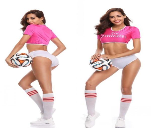 Coupe de Football Football arabe Cheerleading vêtements boîte de nuit fille pom-pom girl Costumes DS Performance t-shirt Shorts4564787