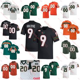 Maillot de football Donald Chaney Jr. Miami Hurricanes Avantae Williams Cyrus Moss Chantz Williams Nyjalik Kelly Maillots de football de Miami cousus sur mesure