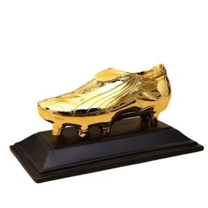 Football Golden Boot Trophée Statue Champions Top Trophées De Football Fans Cadeau Décoration De Voiture Fans Souvenir Coupe Anniversaire Artisanat334j