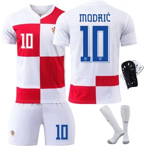 Voetbalshirt 2024 Kroatië Home voetbal maat 10 Modric Cup Jersey heren- en kindersetversie