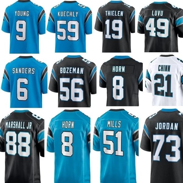 Jersey de football Adam Thielen Jonathan Mingo Derrick Br Own Frankie Luvu Shaq Thompson Vonn Bell Jaycee Horn Ikem Ekwonu Johnny Hekker Giovanni Ricci