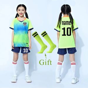 Jersey de football enfants maillots de football personnalisés définir un uniforme de chemises respirantes sur survivant personnalisé pour garçons 240528