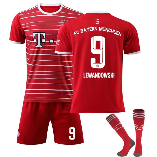 Football Jersey New Bayern Stadium 9, Levan 25, Muller Shirt, Suite de football n ° 10, vêtements de sport pour hommes et femmes sains