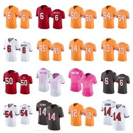 Jerseys de fútbol #6 Baker Mayfield #12 Tom Brady #13 Mike Evans #54 Lavonte David #50 Vita Vea #14 Chris Godwin #94 Calijah Kancey #78 Tristan Wirfs #9 Joe Tryon