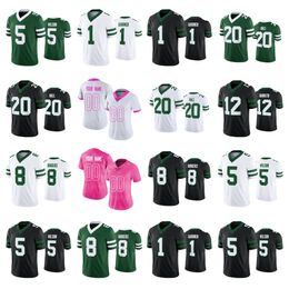 Voetbalshirts #8 Aaron Rodgers #5 Garrett Wilson #20 Breece Hall #1 Ahmad Saus Gardner Quinnen Williams Joe Namath Zach Wilson Quincy Williams Jermaine Johnson II