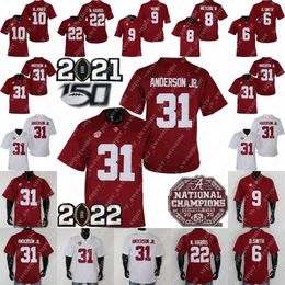 Maillots de football Alabama Crimson Tide Maillot de football Bryce Young Will Anderson Jr. Jase McClellan Traeshon Holden Jahmyr Gibbs Najee Harris Jaylen Waddle