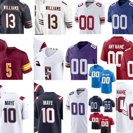 Caleb Williams Jayden Daniels Drake Maye Marvin Harrison Jr. J.J.McCarthy Malik Nabers Joe Alt Dallas Turner Rome Rome Odunze Brock Bowers JC Latham Football Jersey Women