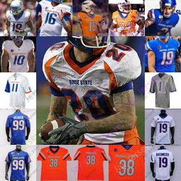 Voetbalshirts Custom 2020 Boise State Football Jersey NCAA College 85 John Bates 44 Riley Whimpey 55 Shane Irwin