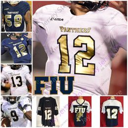 Camisetas de fútbol personalizadas 2020 Florida International FIU Football Jersey NCAA College Kaylan Wiggins James Morgan Anthony Jones Napoleón Maxwell T.Y. hilton