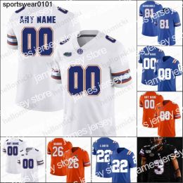 Voetbalshirts Custom Florida Gators College Football Men Women Jeugd Jersey Trask Kyle Pitts Tim Tebow Emmitt Smith Mohamoud Diabate Cust