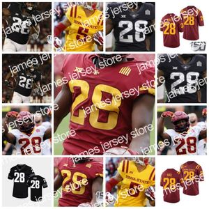 Voetbalshirts Custom Iowa State Cyclones voetbalshirt 28 Breece Hall Brock Purdy Xavier Hutchinson Charlie Kolar Sean Shaw Jr Tarique Milton Joe Scates