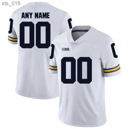 Maillots de football personnalisé Michigan Jersey Donovan Edwards Blake Corum Mike Sainristil Charles Woodson Tom Brady n'importe quel nom H240309