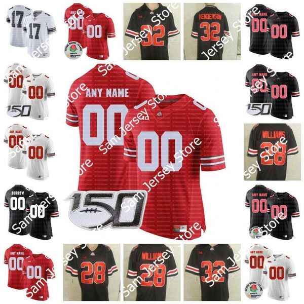 Maillots de football personnalisés Maillot de football Ohio State Buckeyes Quinn Ewers C.J. Stroud Jack Sawyer Chris Olave Ruckert Smith-Njigba Garrett Wilson Fleming J.T.