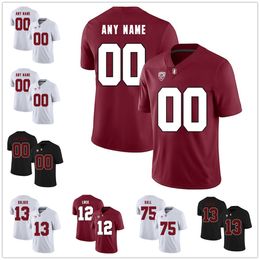 Voetbalshirts Custom Stanford Cardinal Football Christian McCaffrey Andrew Luck John Elway Bryce Love College Stitched Jersey