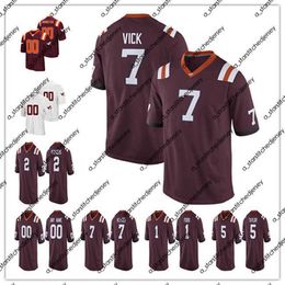 Voetbalshirts Custom Virginia Tech Hokies Football Elke naam nummer 7 Michael Vick 2 Hendon Hooker 5 Ryan Willis Damon Hazelton NCAA College Jersey S-4XL