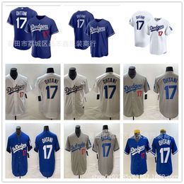 Jerseys de football Dodgers Jersey 17 ohtani42 # 24 # T-shirt à manches courtes brodées pour les fans