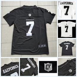 Voetbalshirts ImWithkap voetbalshirt 7 Colin Kaepernick Ik ben met WAP American Football Jersey genaaide mannen S-3XL snel gratis verzending